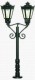 6081 Viessmann Park Lantern double Clear Shade